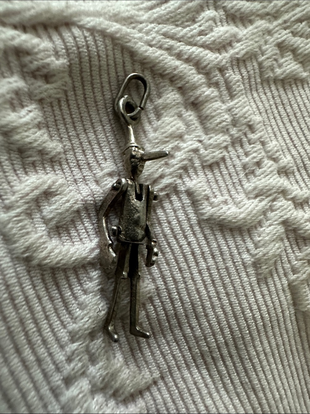 Silver Pinocchio Pendant Charm -  Accessory